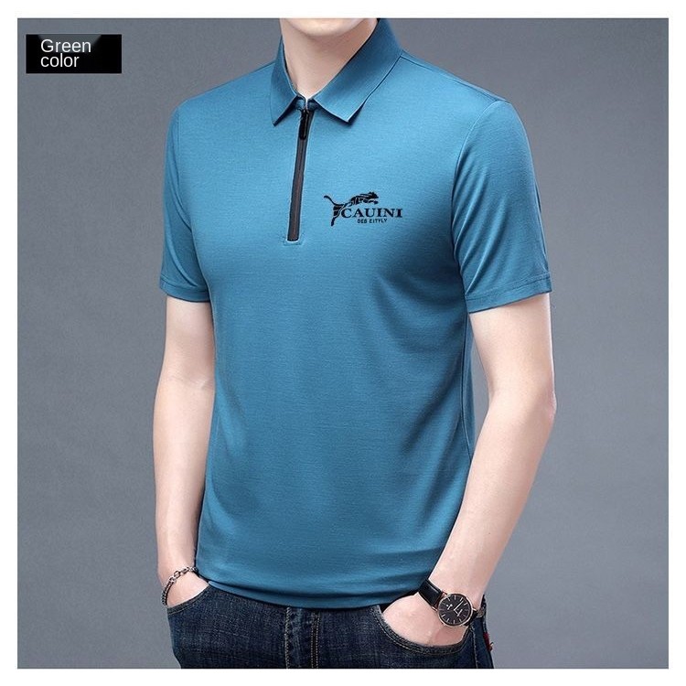 PIERRE CARDIN áo polo 100% Cotton Tay Ngắn Dáng Rộng Thời Trang Mùa Hè Cho Nam Giới