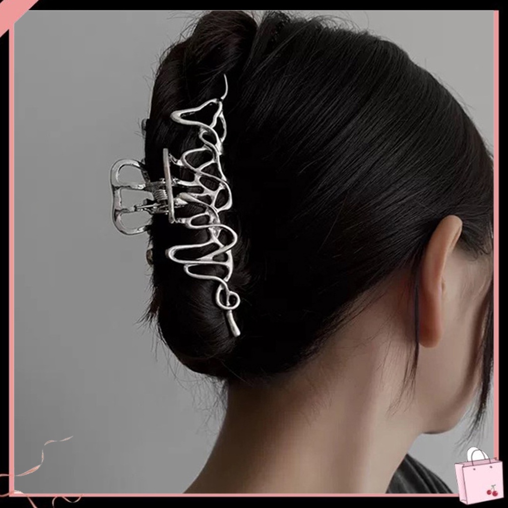 Kẹp Tóc Hình Đĩa Mạ Điện Sáng Tạo Cho Nữ