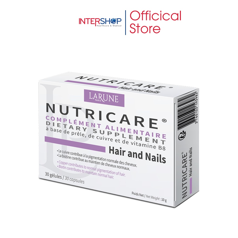 Viên Uống Kích Thích Mọc Tóc, Chống Tóc Bạc Sớm Nutricare Hair and Nails Larune