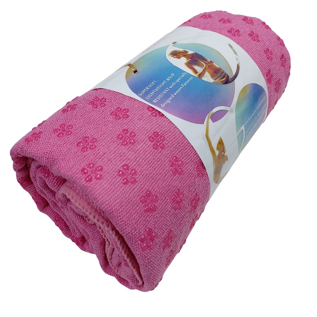 Khăn trải thảm yoga hạt silicon bám thảm tốt 183x63cm
