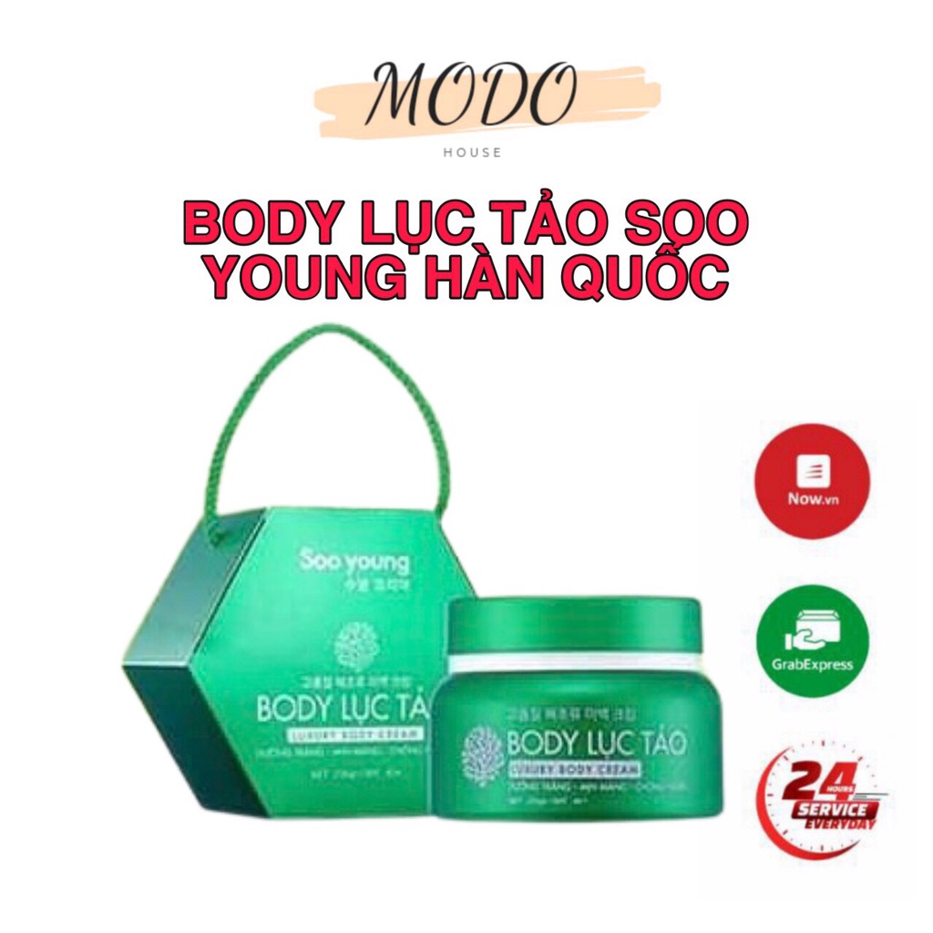 Body Lục Tảo Soo Young Hàn Quốc, Trắng Mịn Mềm Mướt Da