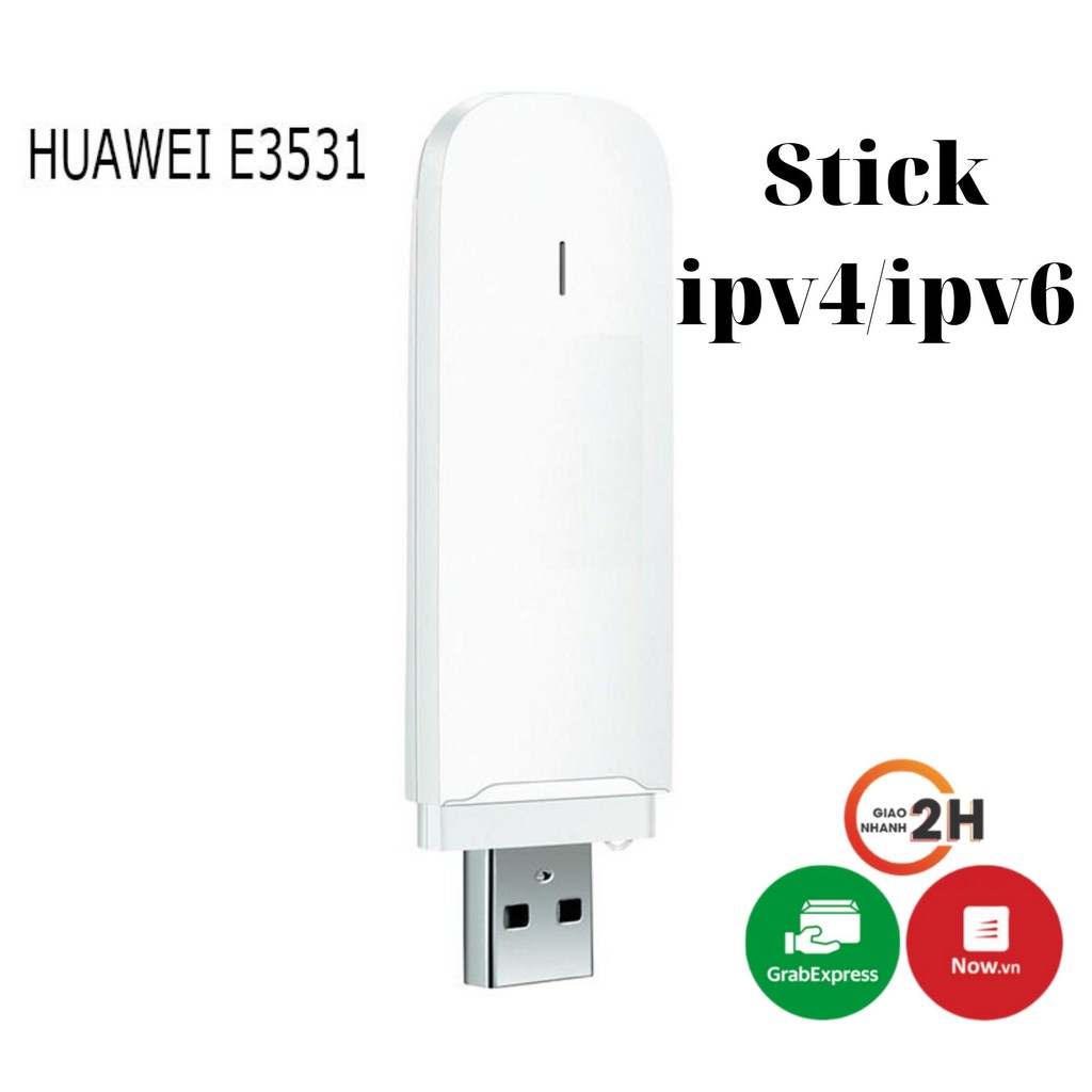 Usb 3G Huawei E3531 Stick có ipv4/ipv6 , Dcom 3G chạy app đổi ip hỗ trợ ipv4/ipv6 | BigBuy360 - bigbuy360.vn