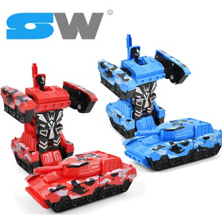 [SW] Xe Tăng Mô Hình  Cao Cấp Mẫu Mới 2020 Tự Động Biến Hình Thành Robot Dành Cho Bé
