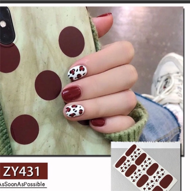 (SALE RẺ) Miếng dán móng tay 3D hàn quốc nail Wraps mẫu mới đẹp