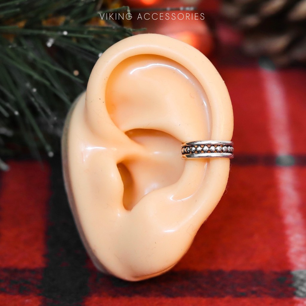 Khuyên Tai Bông Tai Nữ Kẹp Vành Tai Phong Cách Giả Cổ Không Cần Bấm Lỗ