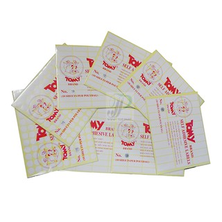 Giấy decal in tem nhãn - mã vạch A5 (10 sheet/xấp)