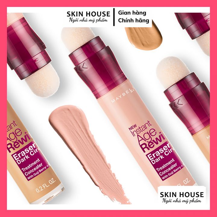 Bút Cushion Che Khuyết Điểm Đa Năng Instant Age Rewind Eraser Multi-use Concealer Maybelline New York 6ml