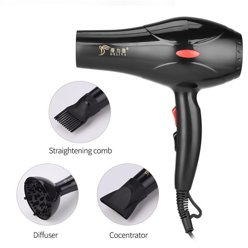 [FREESHIP] Máy Sấy Tóc Công Suất Lớn Tạo Kiểu DELIYA Chính Hãng, Máy Khò Tóc 2 Chiều Nóng Lạnh 2200w.