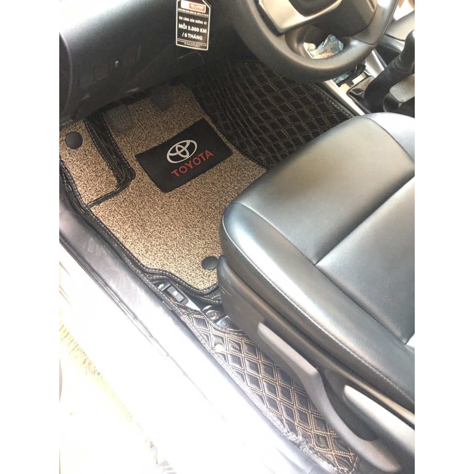 Thảm lót sàn ô tô 6D Toyota Vios   - Da PU cao cấp, Không mùi, Giảm 20% tiếng ồn