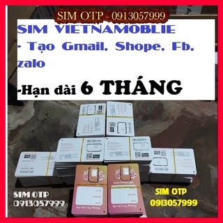 Sim vietnamobile hạn dài 6 tháng, lập tài khoản shope, fb, zalo,gmail..