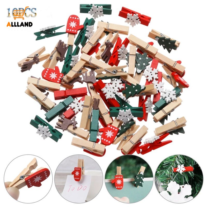 Set 10 Kẹp Giấy Note Hoạ Tiết Giáng Sinh Dễ Thương