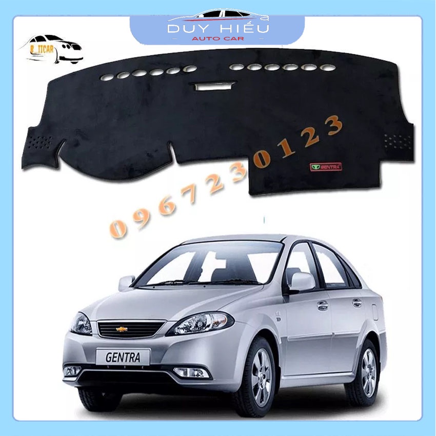 Thảm Taplo Cho Xe Gentra - Aveo Bằng Lông Cừu 3 lớp