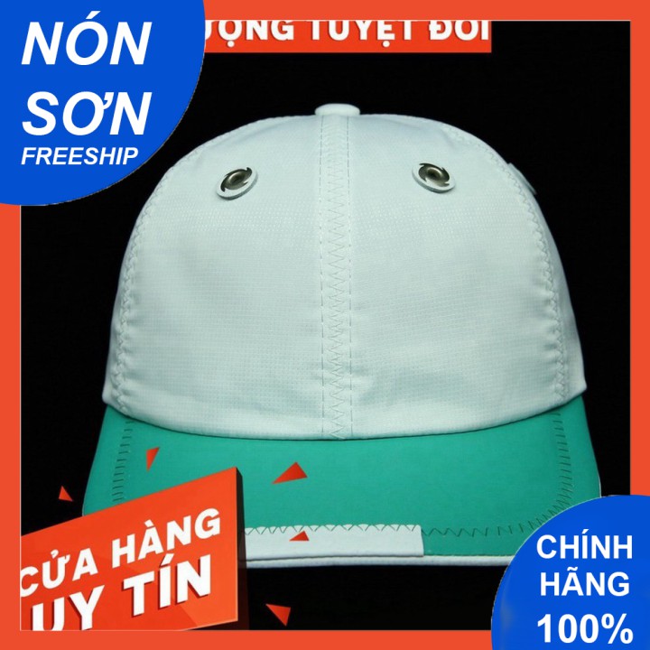 Mũ Lưỡi Trai Nón Sơn Vải Dù Trắng Xanh Lá Chính Hãng Hàng Chuẩn Tem 7 Màu Thời Trang Cao Cấp Mới 2021