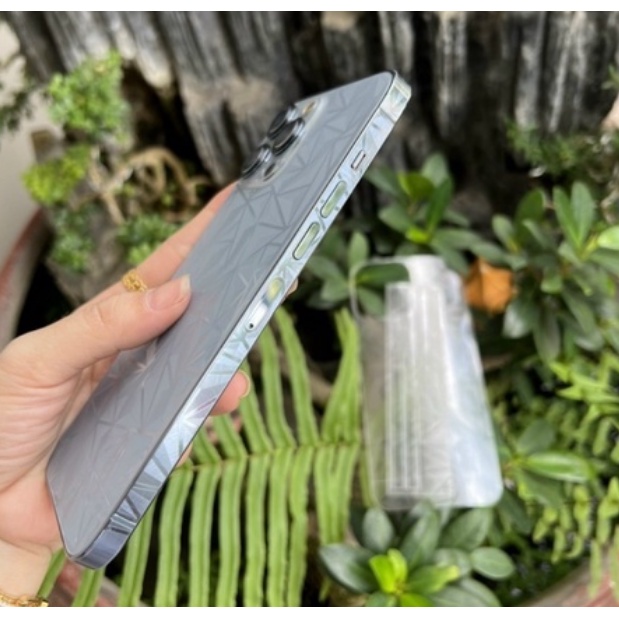 Miếng dán Full lưng viền 4D vân kim cương ip13 Pro Max 13 Pro 13 12 Pro max 12Pro 12 11Pro max 11 Pro 11 Xsmax Xs X XR