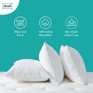 Ruột Gối nằm Ruột gối hơi 100% Sợi Bông Micro7D T230 Êm Ái Tiêu Chuẩn Hàng Đầu Cho Khách Sạn 3-4 Sao