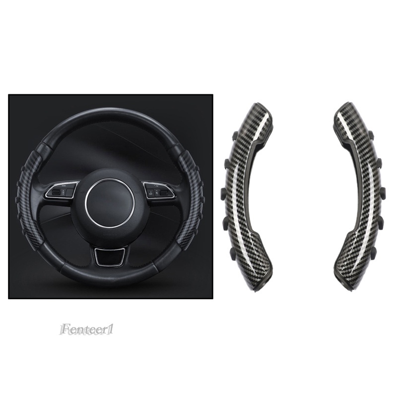 Vỏ Bọc Vô Lăng Xe Hơi Hạt Sợi carbon Không Gây Tiếng Ồn Fenteer1