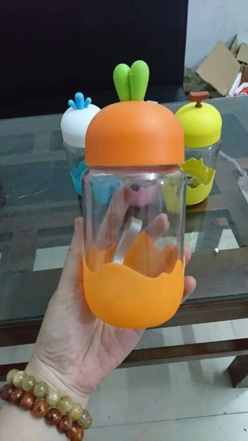 Bình thủy tinh hình hoa quả 400ml