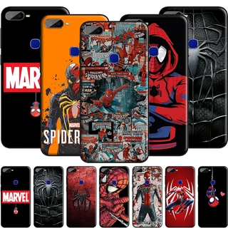 Ốp Điện Thoại Silicon Dẻo In Hình Marvel Spiderman Cho OPPO A12S / A12E / A53 2020 / A32 2020 / Reno 4 Pro