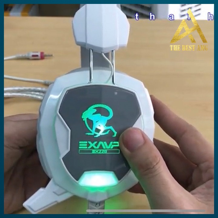 Tai Nghe Gaming Có Dây Headphone Chụp Tai EXAVP EX220 Đèn LED - Tai Nghe Nhạc Máy Vi Tính Laptop Game Thủ Có Micro