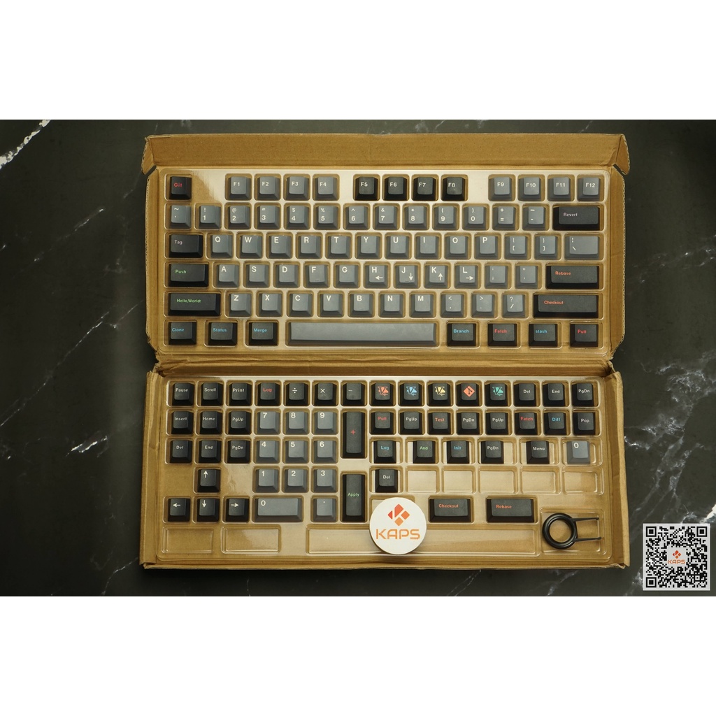 Keycap Oblivion Coder PBT profile Cherry in dyesub 129 nút cho bàn phím cơ layout 108/104/98/87/84/75/68/64/61
