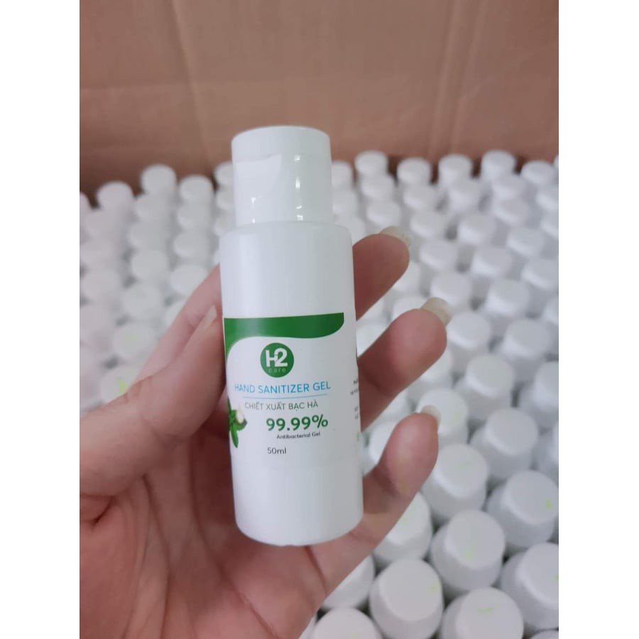 Combo 10 chai nước rửa tay khô H2care 50ml (gel rửa tay khô kháng khuẩn)