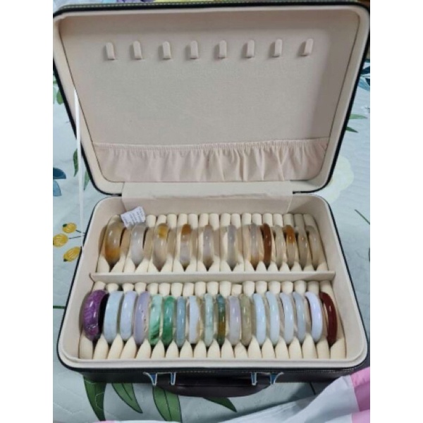 Vali Hộp Da Đựng 5 Vòng, 15 Vòng 36 Vòng Bản Cứng Chất Liệu Da PU Cao Cấp