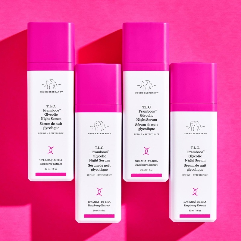 Serum tái tạo da ban đêm Drunk Elephant TLC Framboos Glycolic Night Serum