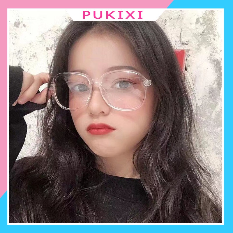 Kính cận thời trang nam nữ gọng tròn mắt kính không độ chống tia UV phong cách Ulzzang đẹp giá rẻ PUKIXI 026