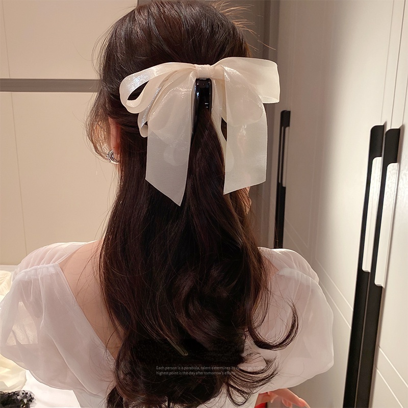 Kẹp Tóc Nơ Ruy Băng Thời Trang Hàn Quốc Cho Nữ