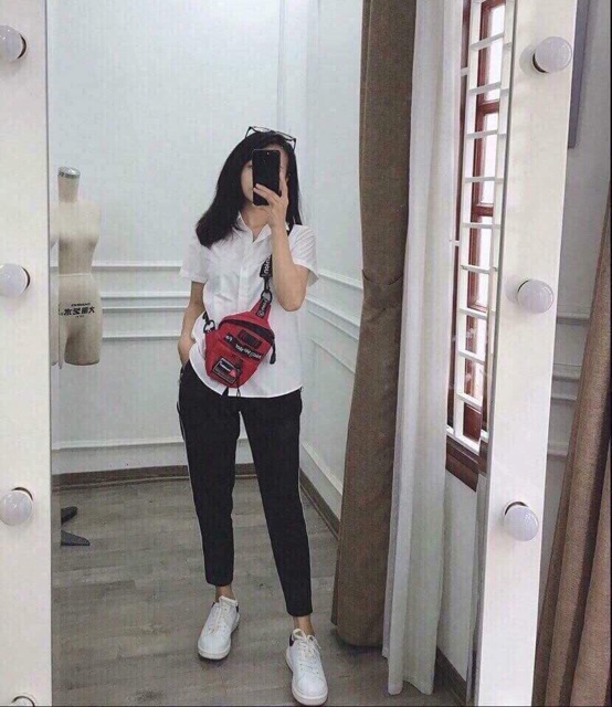 Sơmi trắng tay ngắn chống nhăn