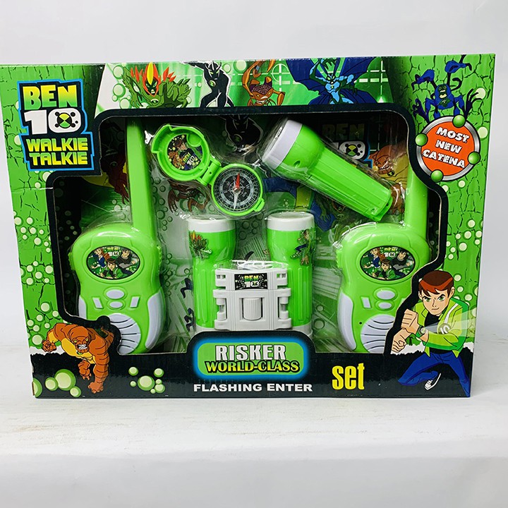 ĐỒ CHƠI BEN10 ỐNG NHÒM KÈM BỘ ĐÀM A0168 - ĐỒ CHƠI THÔNG MINH