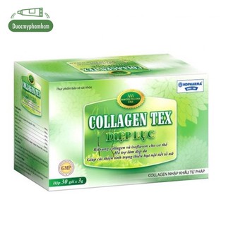 Diệp Lục Collagen TEX bổ sung Isoflavon, Sữa ong chúa,chống lão hóa, cải thiện nếp nhăn