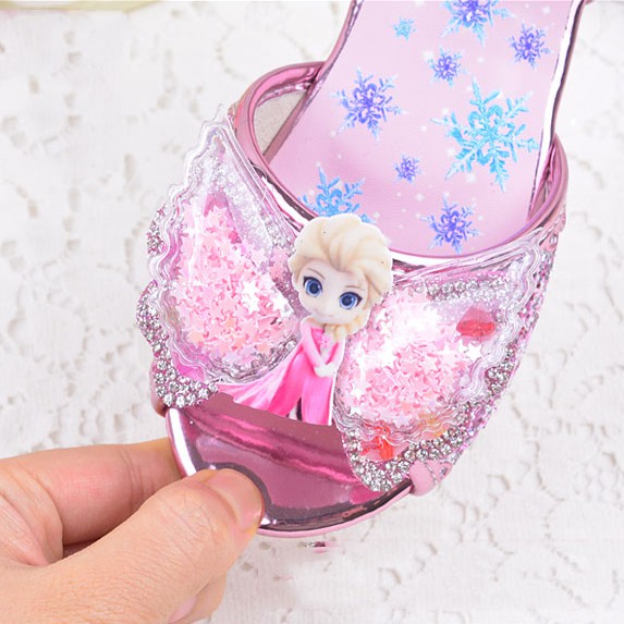 Giày công chúa elsa cho bé gái 2-10 tuổi kiểu dáng sandal đi học, đi chơi