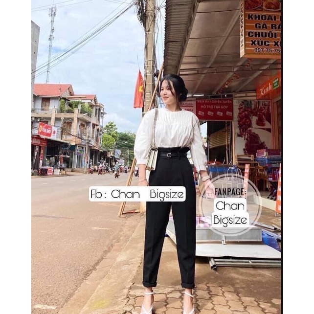 Quần tây lưng cao bigsize 55-90kg