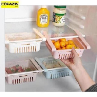khay rổ nhựa kéo dài đựng thức ăn thực phẩm trong tủ lạnh thông minh