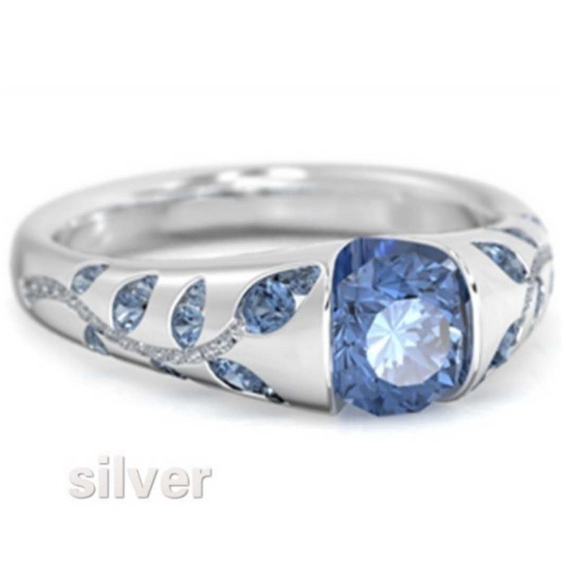 Nhẫn đá Quý Khảm Tinh Tế Kiểu đơn Giản