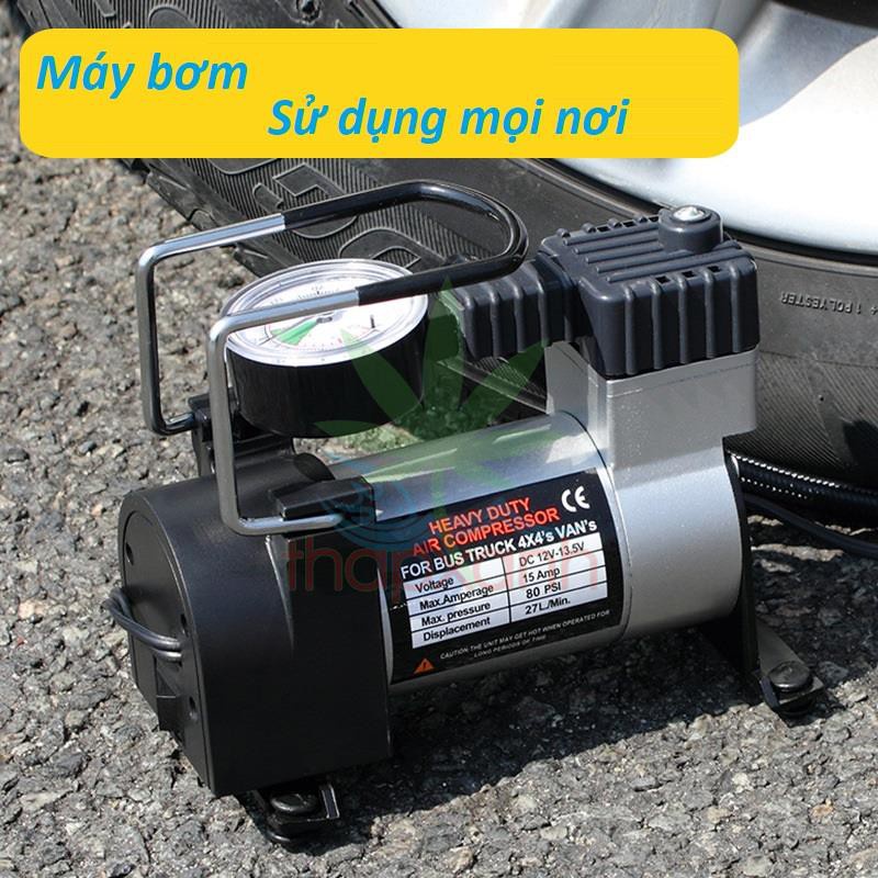 Máy bơm lốp ô tô 12V120W / xe đạp / ô tô nhỏ / xe máy