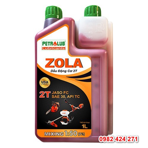 Nhớt đỏ động cơ 2 thì ZOLA 1 lít