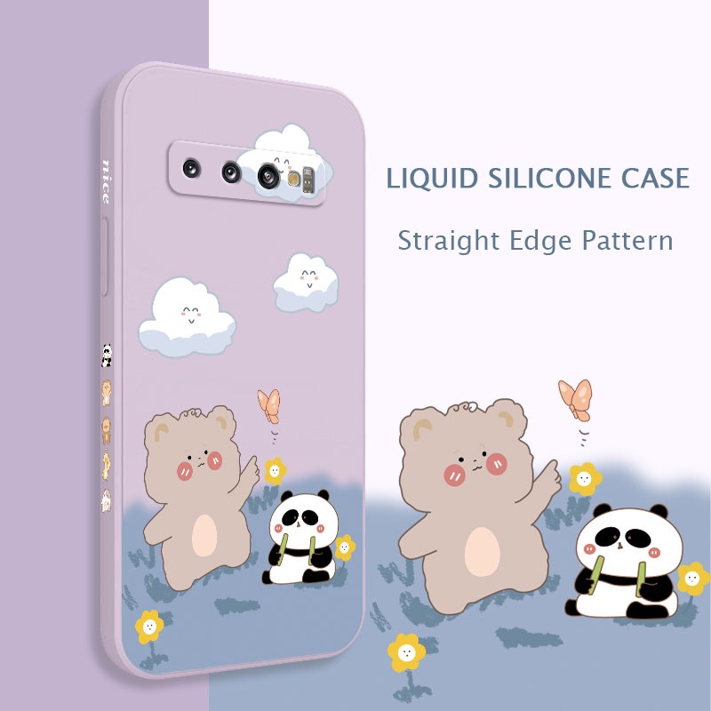 Ốp Điện Thoại Mềm Hình Gấu Trúc Sáng Tạo Cho Samsung Galaxy S10 S10E Plus S9 Plus