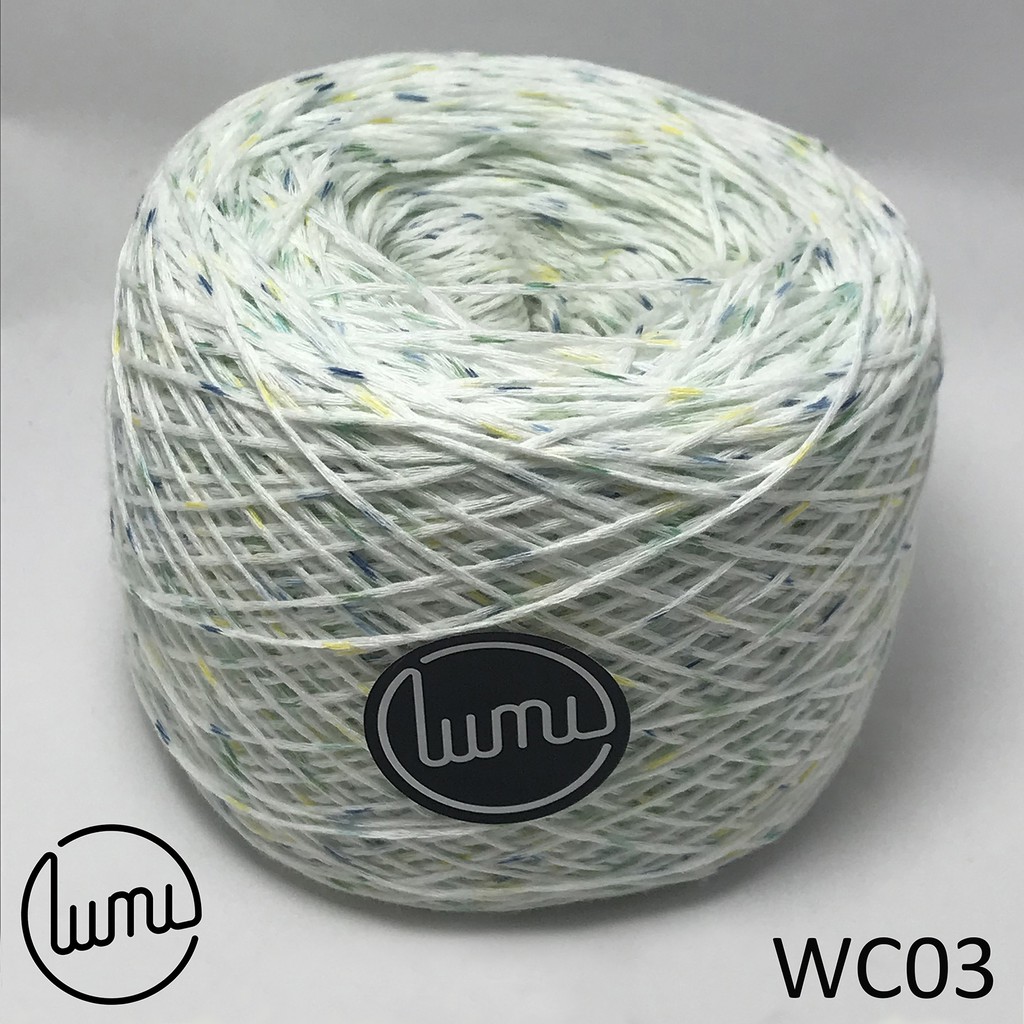 Lumi WC01-WC04 Sợi Dệt Cotton Đan Móc Hè Thu Làm Áo, Mũ, Túi Cho Cả Nhà 100gr