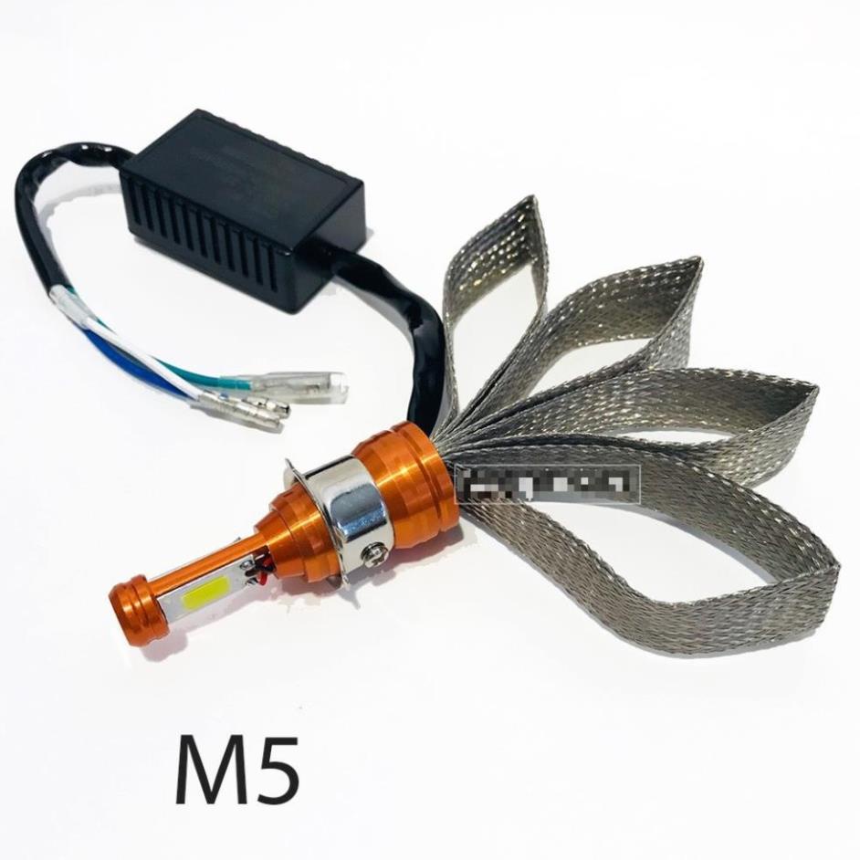 ĐÈN PHA LED CYT 2 TIM LED chân H4, M5