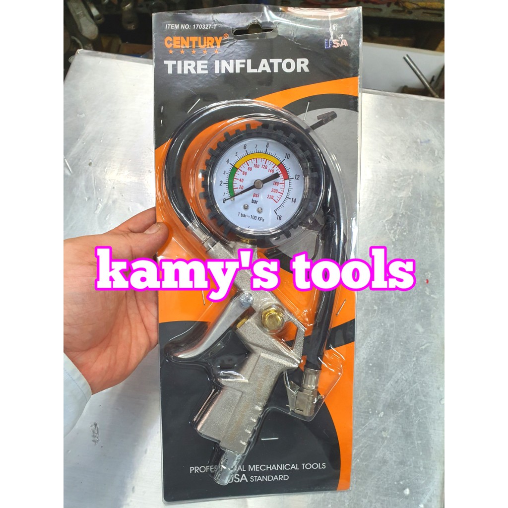 Súng bơm lốp xe ô tô dùng khí nén Century 170327-T và 071031-60MM