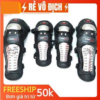 GIÁP PROBIKER MẪU 1 INOX GỒM 2 GIÁP TAY VÀ 2 GIÁP CHÂN - thường