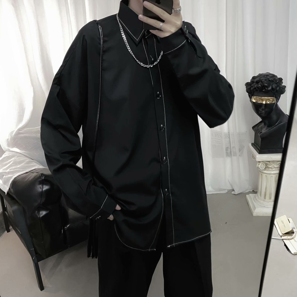 Fashion Plaid Long Sleeve Shirt For Men