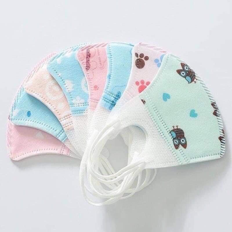 Set 10 khẩu trang 3D cute  cho bé