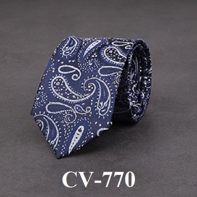 Cà vạt Nam tự thắt bản trung 7cm phong cách sang trọng, lịch sự phù hợp công sở, dự tiệc, đám cưới CV-770