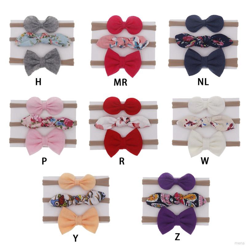 Set 3 băng đô nơ xinh xắn dành cho bé gái