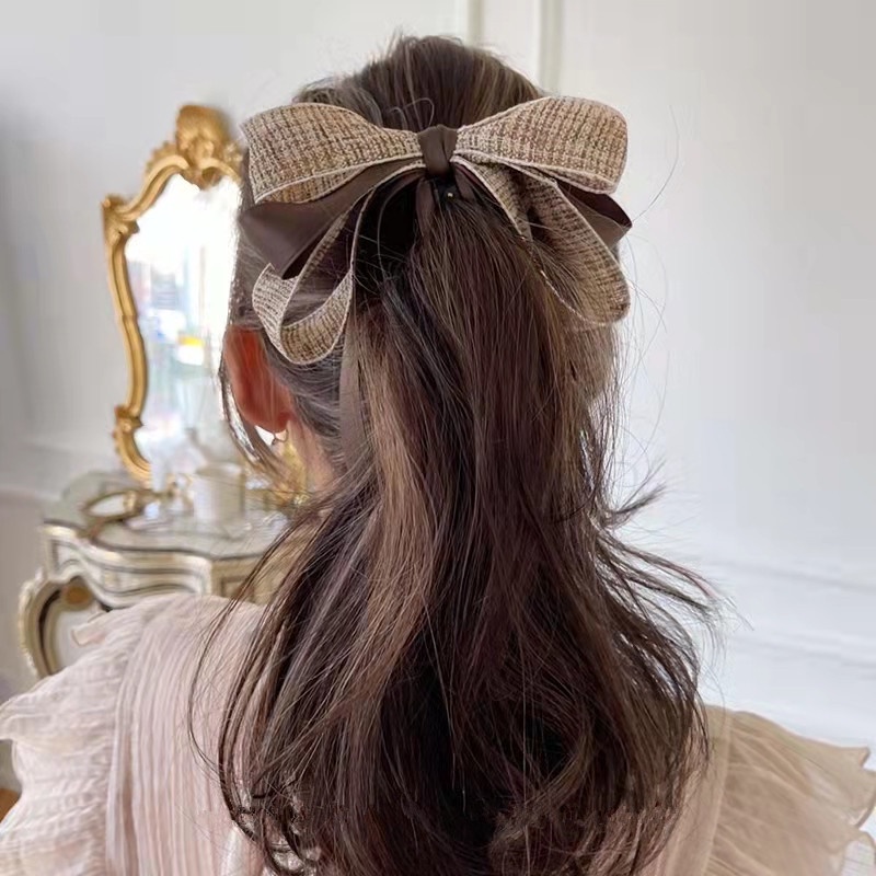 Kẹp Tóc Cỡ Lớn Thắt Nơ Lưng Thời Trang