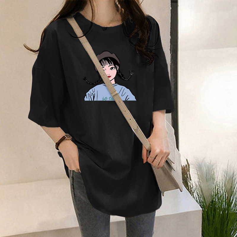 NRVP Áo Thun Ngắn Tay Dáng Rộng Thời Trang Cho Nữ