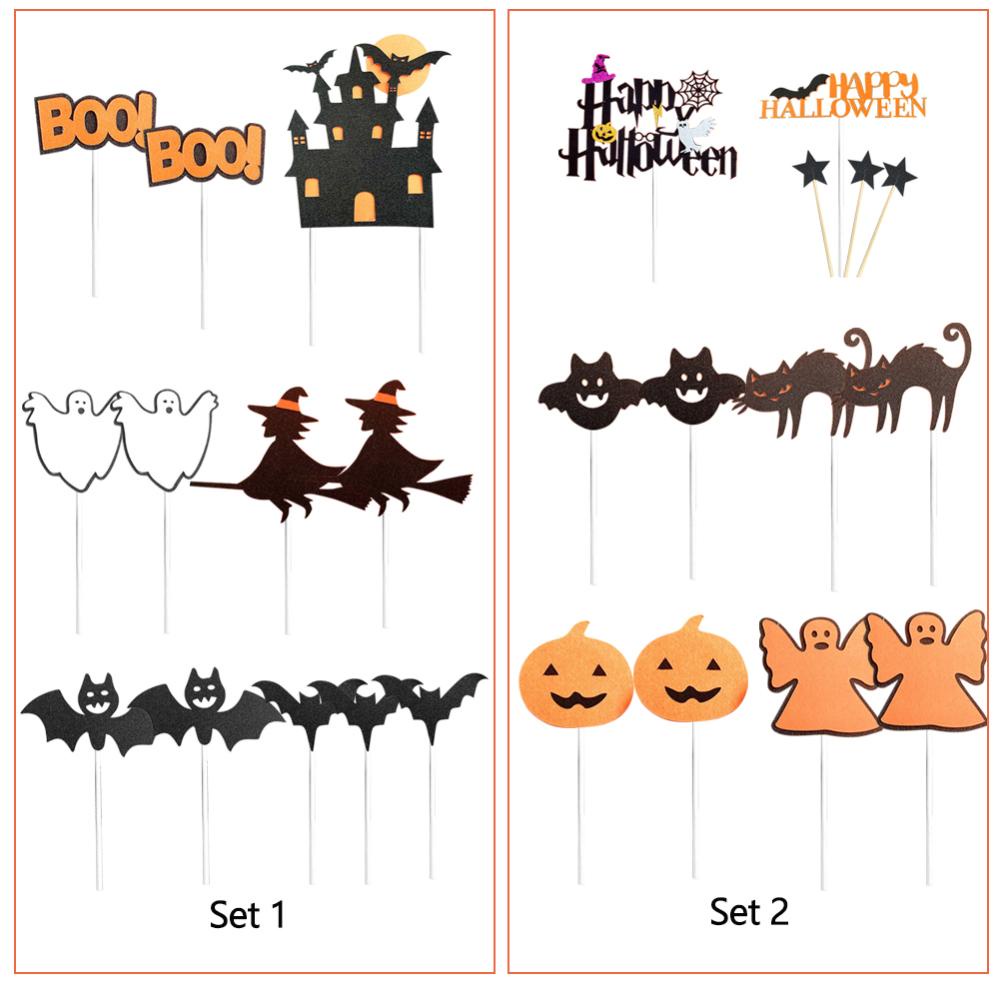 Que Cắm Trang Trí Bánh Kem Chủ Đề Halloween Dễ Thương Cho Trẻ Em I4Y1